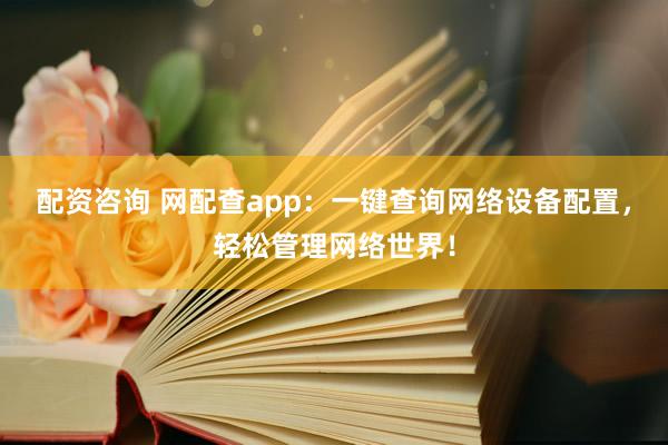 配资咨询 网配查app：一键查询网络设备配置，轻松管理网络世界！