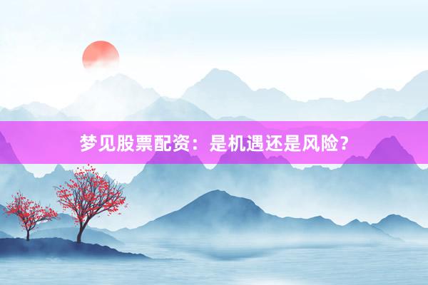 梦见股票配资：是机遇还是风险？