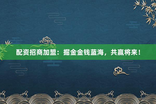 配资招商加盟：掘金金钱蓝海，共赢将来！