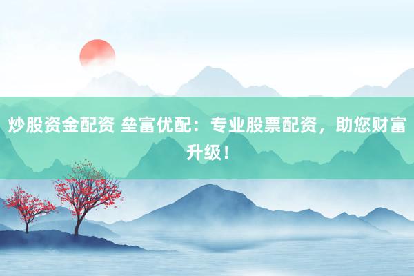 炒股资金配资 垒富优配：专业股票配资，助您财富升级！